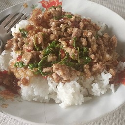 ข้าวกระเพราหมูสับ