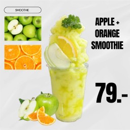 แอปเปิ้ล+ส้ม สมูทตี้