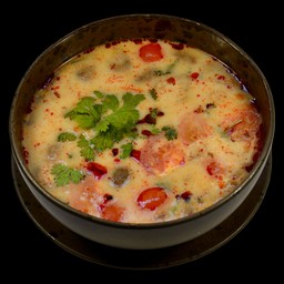 တုံယမ်းဟင်းချို(ပင်လယ်စာ) ต้มยำ(น้ำข้น/น้ำใส)  
TOM YUM SOUP (SEAFOOD)