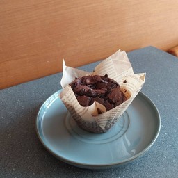 Dark choc muffin