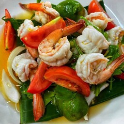 ยำกุ้งสุก