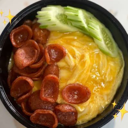 ข้าวไข่ข้นหน้ากุนเชียงทอด