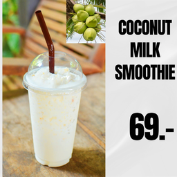 มะพร้าว สมูทตี้ นมสด