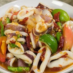 ตำปลาหมึก