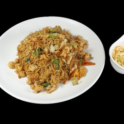 ကြာဇံကြော်(ပင်လယ်စာ) FRIED VERMICELLI (SEAFOID)