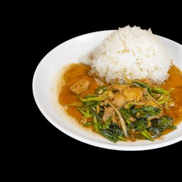 ဝက်သားကင်ကိုက်လန်ထမင်း BBQ PORK KALI RICE