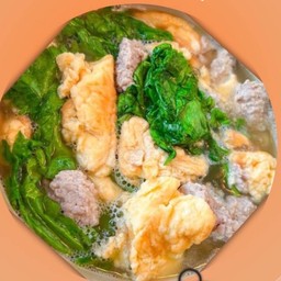 ต้มจืดไข่น้ำ+หมูสับ