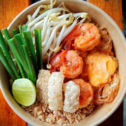 ผัดไทยกุ้งสด