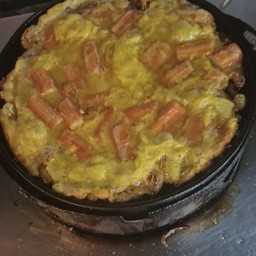 ปูอัดทอดกระทะร้อน