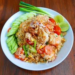 ข้าผัดกุ้ง/หมึก/เนื้อ/ทะเล/รวม