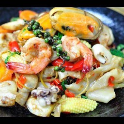 ผัดขี้เมากุ้ง/หมึก/เนื้อ/ทะเล/รวม
