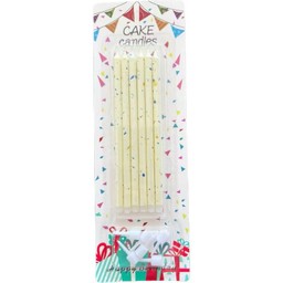 เทียนสีขาวเกล็ดหิมะ (ราคาต่อ 1 แท่ง)