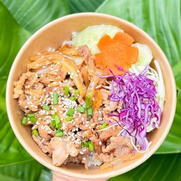 ข้าวหมูผัดซอสเทอริยากิ