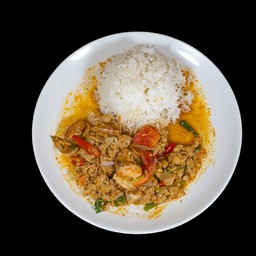 ကြက်သားမာဆလာထမင်း ข้าว - มาซาล่ากุ้ง CHICKEN MASALA RICE