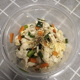 ไข่ตุ๋นอกไก่พริกไทยดำ