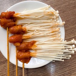 Chicken Enoki Mushroom B.B.Q(1pc) ကြက်သားအပ်မှိုကင်(တစ်ကင်)
