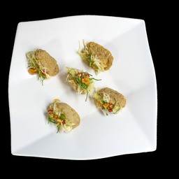 ငါးဖယ်အစာသွပ် ทอดมันปลาใส่ไส้ผัก STUFFED BURMESE FISH CAKE