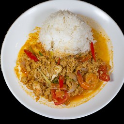 ပင်လယ်စာမာဆလာထမင်း SEAFOOD MASALA RICE