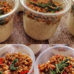 กระเพราแก้ว(1แก้ว