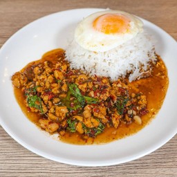 ဝက်ပင်စိမ်းထမင်း PORK BASLI RICE