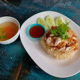 ข้าวมันไก่ทอด