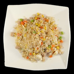 ဝက်သားကင်ထမင်းကြော်  BBQ PORK FRIED RICE