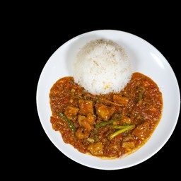 ဝက်ချဥ်စပ်ထမင်း  PORK SPICY & SOUR RICE