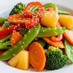ผัดเปรี้ยวหวานผักรวม