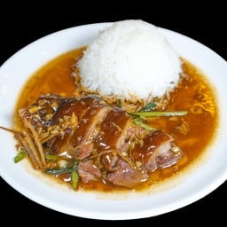 ဝက်လက်ပေါင်းထမင်း ข้าว-ขาหมู PORK LEG STEW RICE