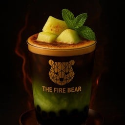 **เมนูใหม่**กาแฟเมล่อนเอสเพรสโซ่ไข่มุกลาวาเสิร์ฟพร้อมชีสครีมโรยด้วยชีสเค้กเฟลคแก้วหมี L 22oz