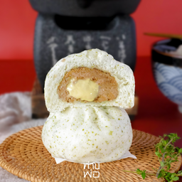 ซาลาเปาวากิวแฮมเบิร์กชีส แป้งสาหร่ายญี่ปุ่น