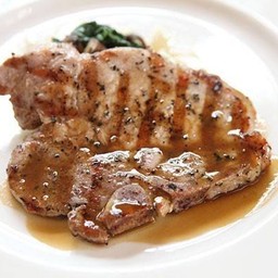 สเต็กไก่พริกไทยดำ