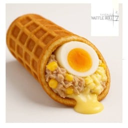 แซนวิชวาฟเฟิลโรลไส้ทูน่าข้าวโพดมาโย อร่อยมากกก