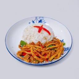 พริกแกงหมูสับหน่อไม่ต้ม/หน่อไม้ดอง