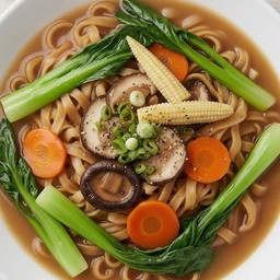 ก๋วยเตี๋ยวราดหน้าผักรวม