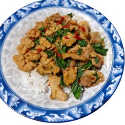 กะเพราหมูหมัก