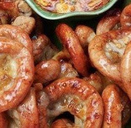 ไส้อ่อนหมูย่าง