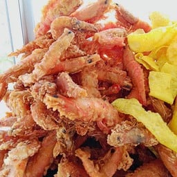 กุ้งทอดกรอบสั่งทานเล็นได้นะครับลองดูนะครับ