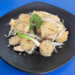 กระเพาะปลาผัดแห้ง (หมู,ไก่)