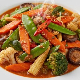 ผัดพริกแกงผักรวม