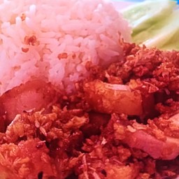 ข้ามมันหมูสามชั้นทอด นำ้จิ้มหวาน