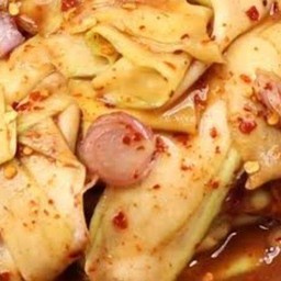 ยำมะม่วงสไลด์ ( แผ่นบาง ) น้ำปลาร้า