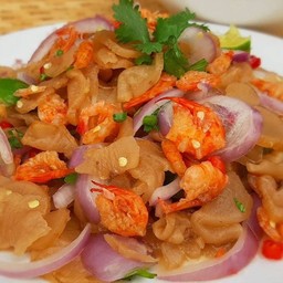 ยำไชโป๊ะหวานกุ้งแห้ง