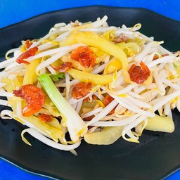 ถั่วงอกผัดน้ำมันหอย