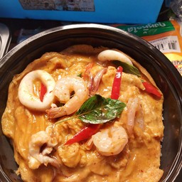 ข้าวไข่ข้นห่อหมกทะเล