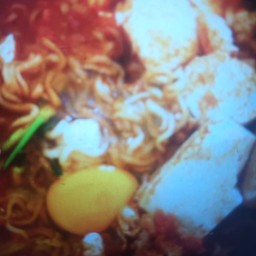 มาม่าเกาหลีต้มเจ ใส่เต้าหู