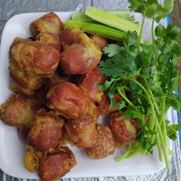 ไส้กรอกแดงทอดกรอบ ชุดละ