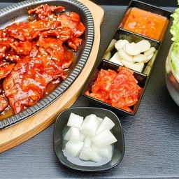 สันดอหมูสไลด์ย่าง บาร์บีคิวซอส 1เซ็กส์