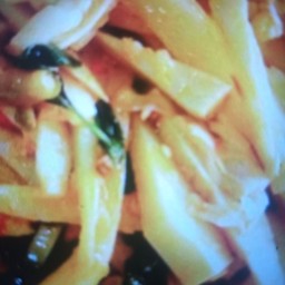 ข้าวหน้าหน่อไม้ผัดพริกสดเจ