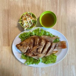 ปลาทับทิมทอดน้ำปลา.